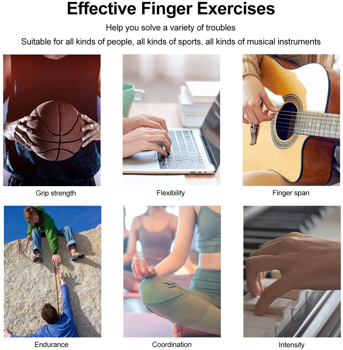 OneXGear' Hand Exerciser for Strength & Relief