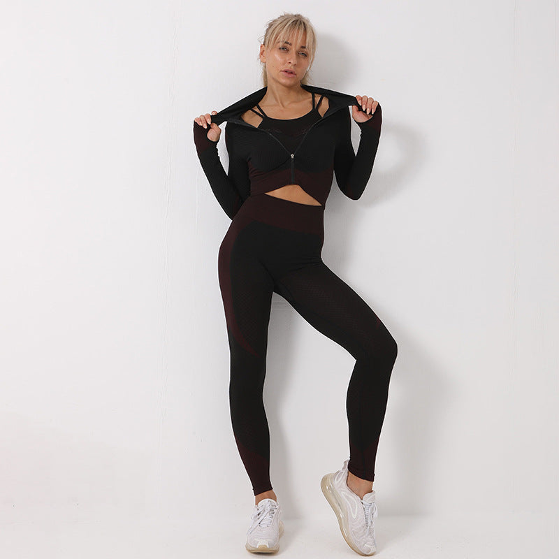 OneXGear' 3PCS Seamless Yoga Set for Women
