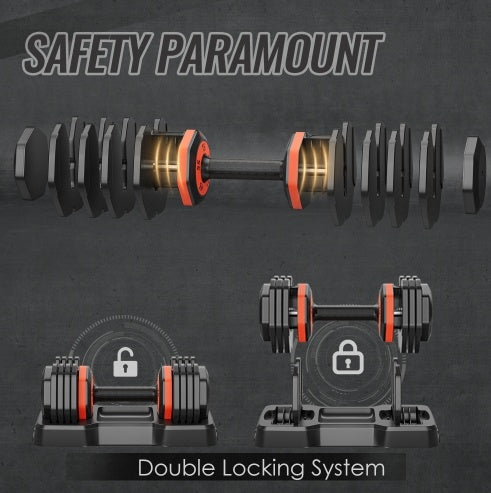 OneXGear' Adjustable Dumbbell Set 55LB