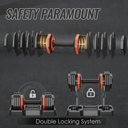 OneXGear' Adjustable Dumbbell Set 55LB